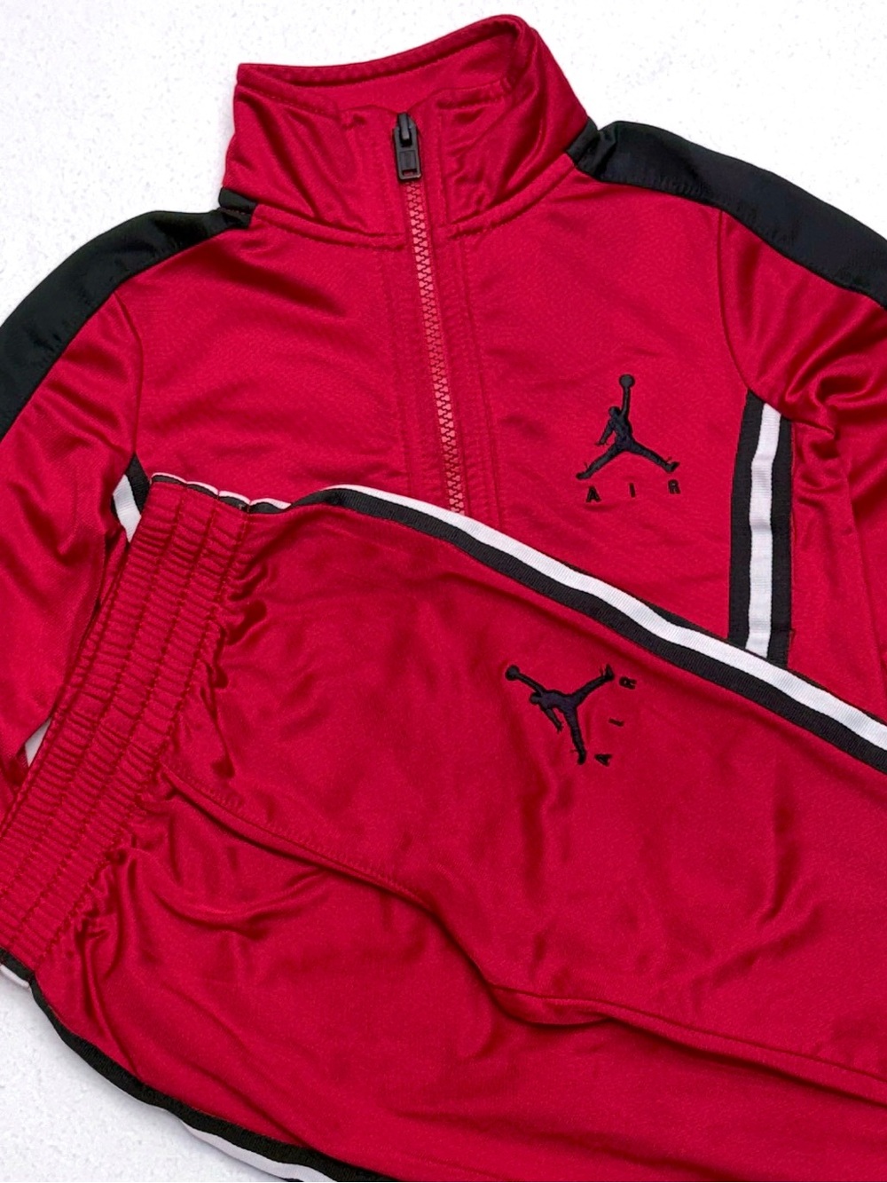 Jordan Kids 2 Piece Tracksuit Set 3T Red Black Jumpman Tricot Outfit